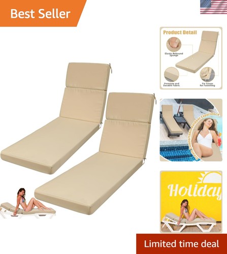 Beige foam outdoor lounge - 2,